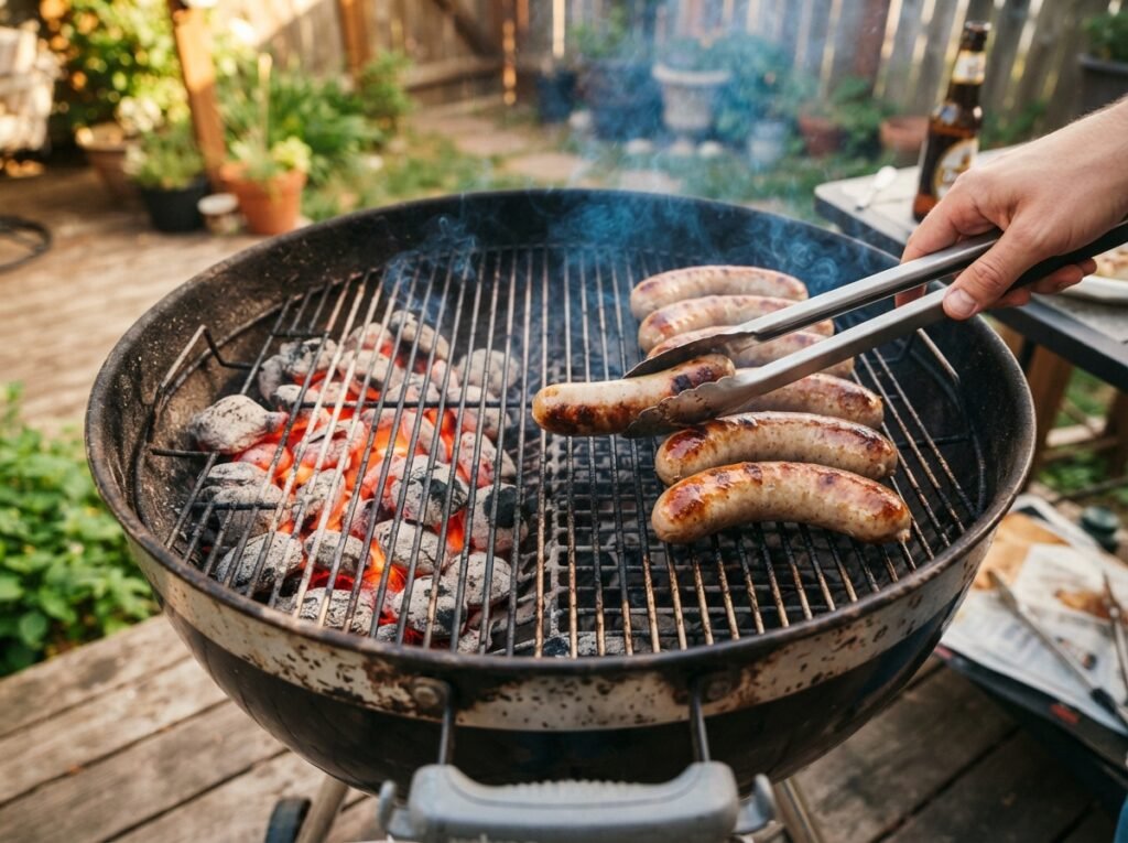 Barbecue grate two zone setup 202607161446