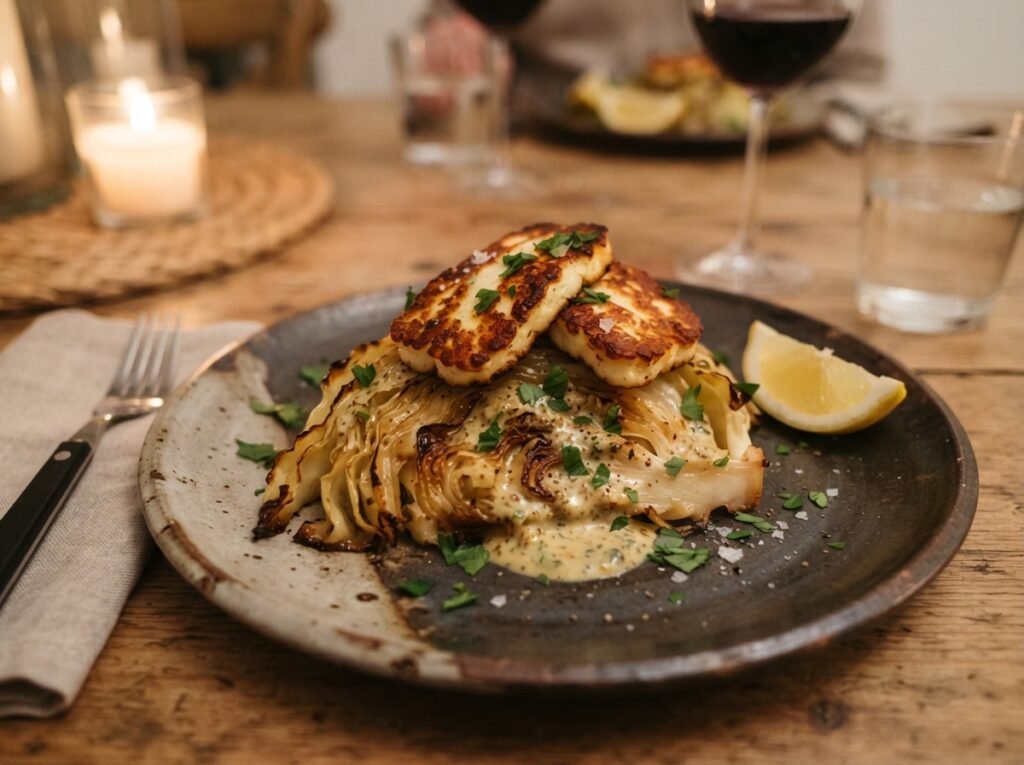 Cabbage with halloumi plate 202607191538