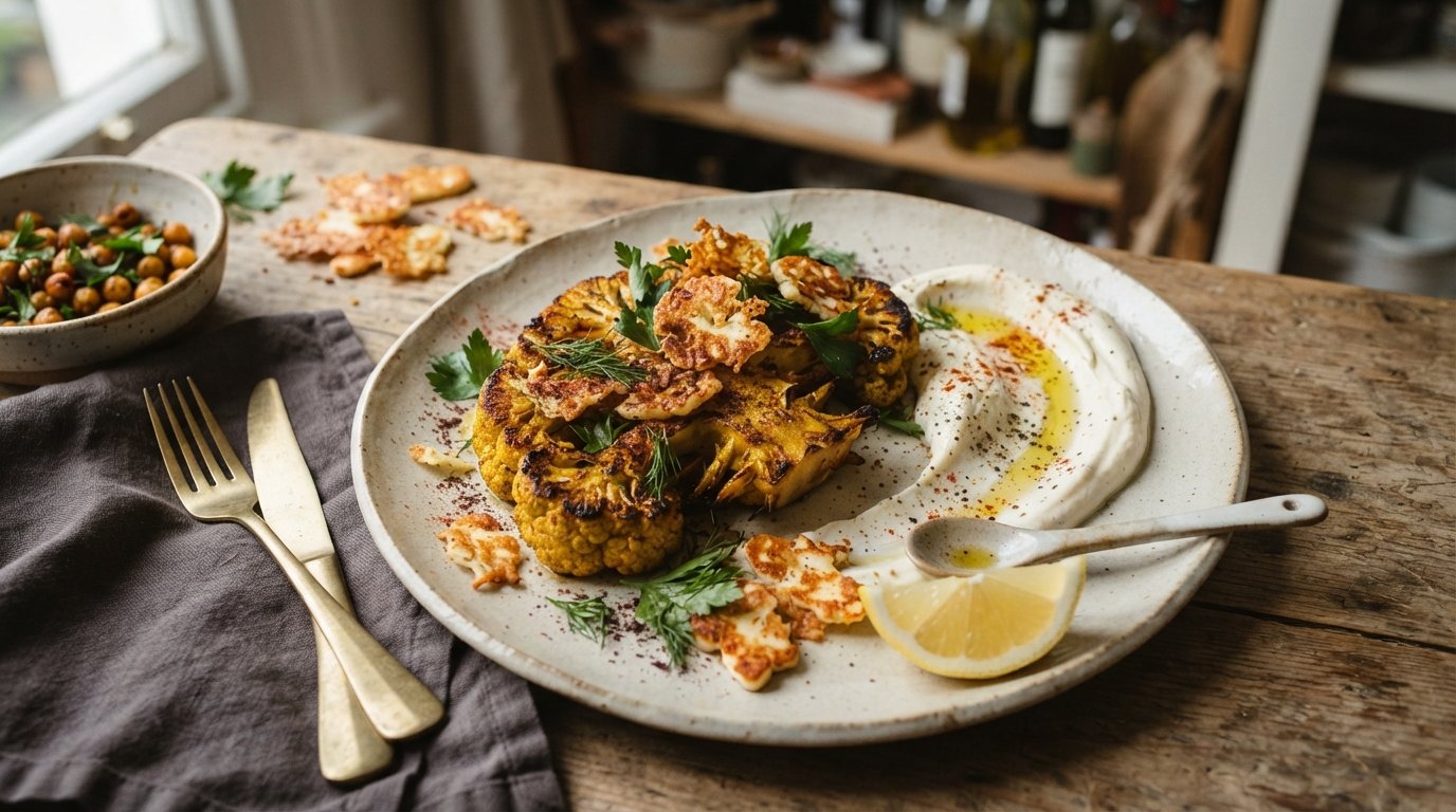Cauliflower steak with halloumi 202607191616