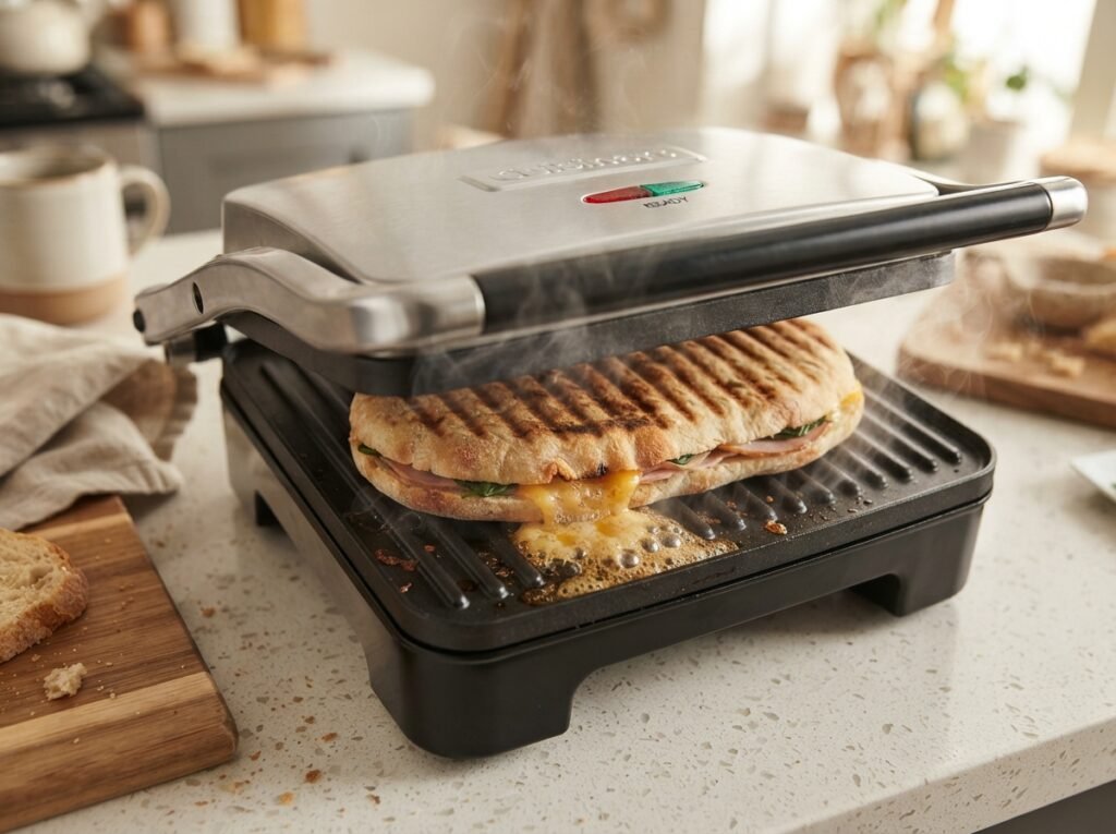 Contact grill pressing sandwich 202607161301