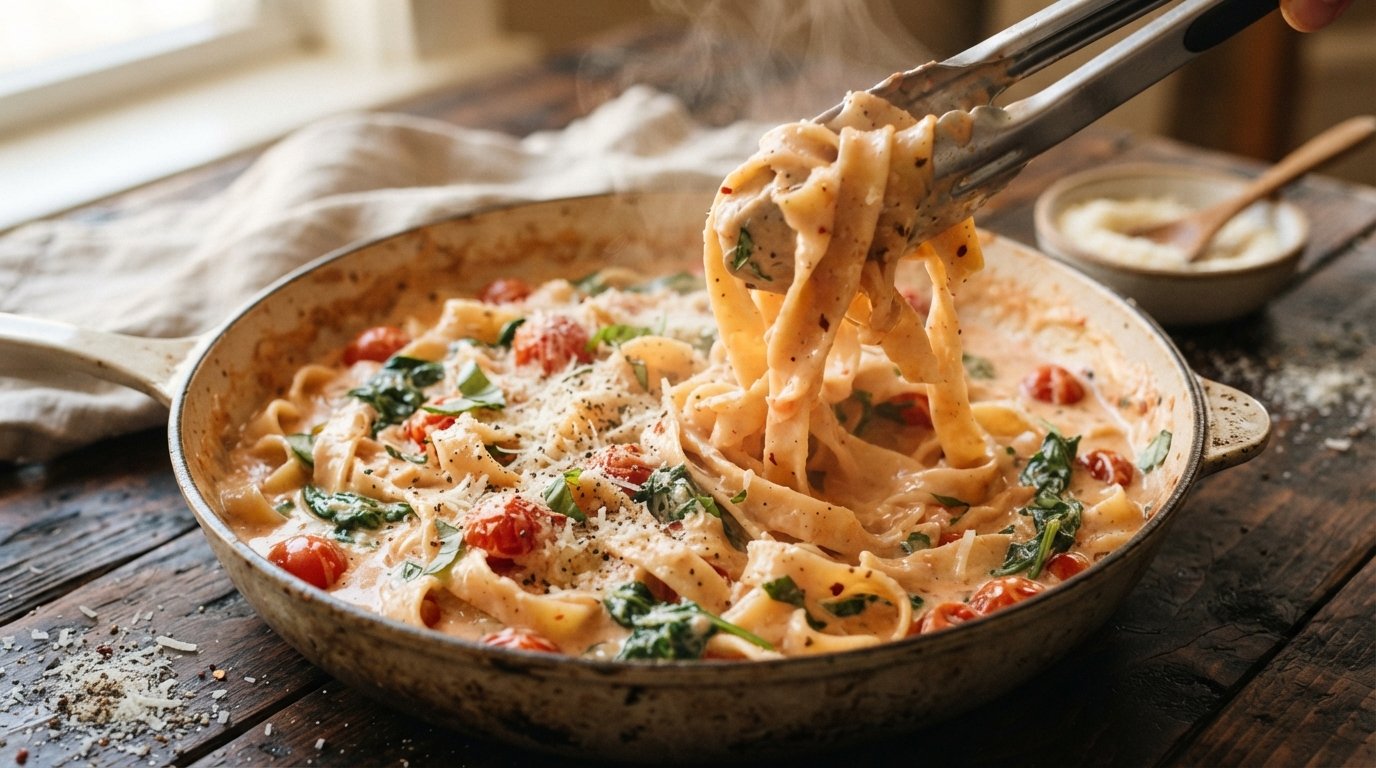 Creamy tomato tagliatelle with s… 202607161608