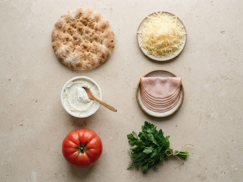 Flat lay ingredients on worktop 202607161301