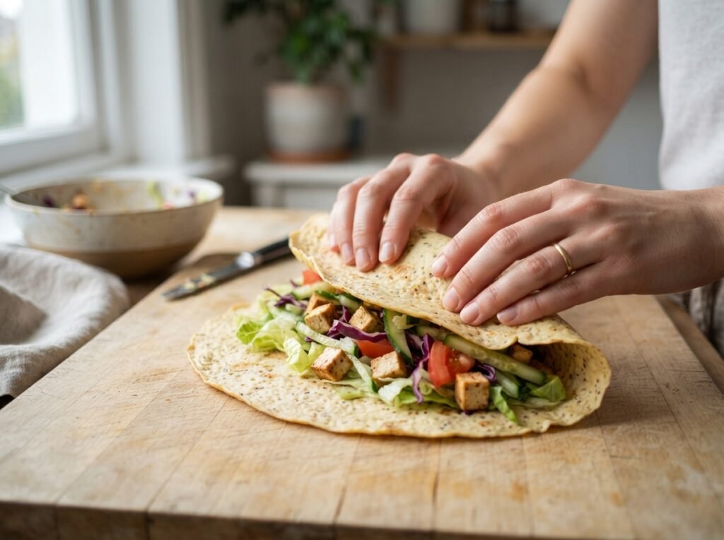 Cottage Cheese Wrap: Why It Rips (And How to Fix It) 8 Hands rolling cottage cheese wrap 202607161020