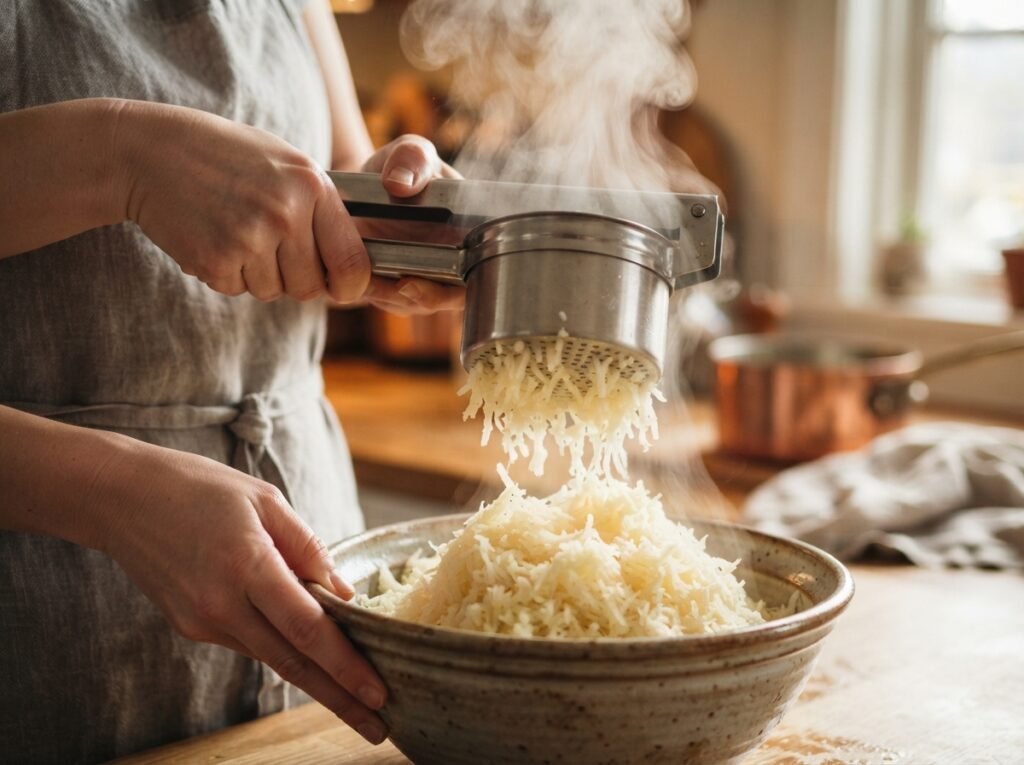Mince and Potato Bake: Pick the Right Potato First 4 Potatoes pressed through ricer 202607161518