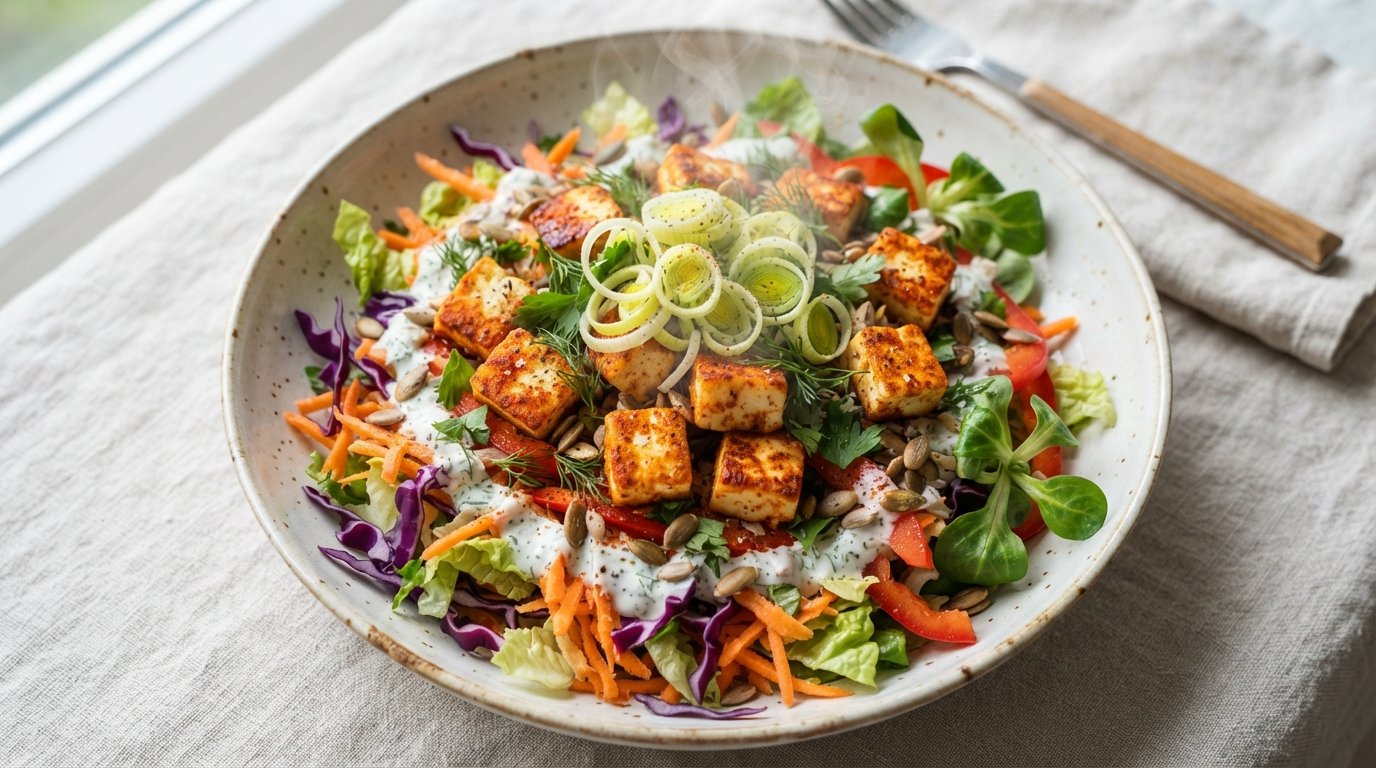 Vegetable salad with halloumi 202607161037